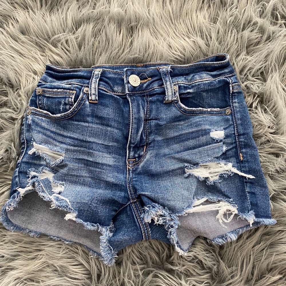 American Eagle Jean Shorts Blue Size 0